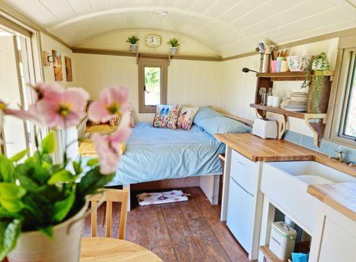 Pen Bryn Shepherd Hut Hay-On-Wye Exteriör bild